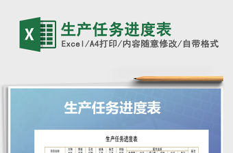 2021年生產任務進度表