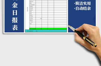 2021年出纳现金日报表—自动结余免费下载