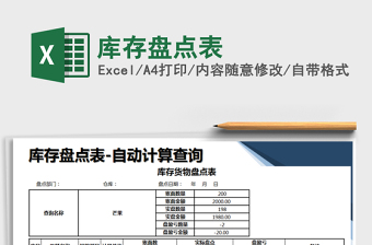 2021年庫(kù)存盤(pán)點(diǎn)表