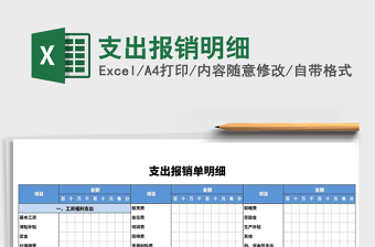 2021年支出報銷明細(xì)