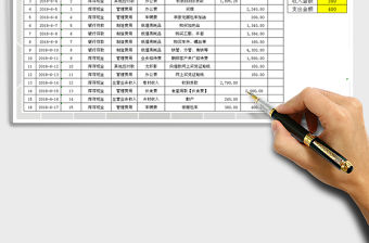 2021年現金出納流水日記賬-按時間和會計科目進行查詢