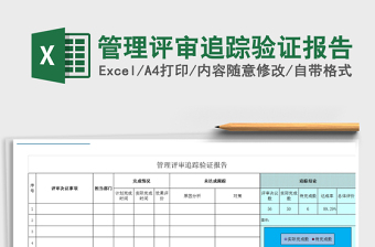 2021年管理評(píng)審追蹤驗(yàn)證報(bào)告