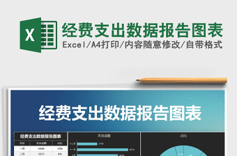 2021年經(jīng)費支出數(shù)據(jù)報告圖表免費下載