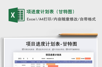 2021年項(xiàng)進(jìn)度計(jì)劃表（甘特圖）