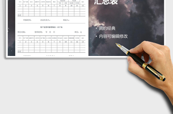 2021年資產(chǎn)估算申報(bào)分類匯總表