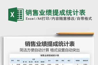 2021年銷售業績提成統計表