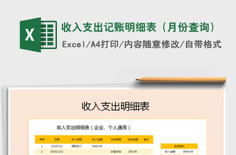2021年收入支出記賬明細表（月份查詢）