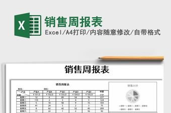 2021年銷(xiāo)售周報(bào)表