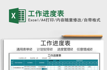 2021年工作進度表