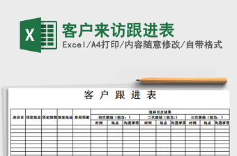 2021年客戶來訪跟進(jìn)表