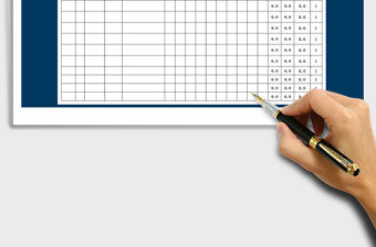 2021年評委評分統計表免費下載