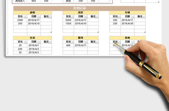 2021年20190411001_個人月度預算表