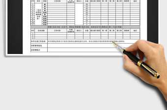 2021年工作計劃及目標考核表