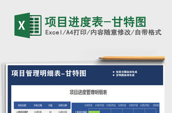 2021年項目進度表-甘特圖