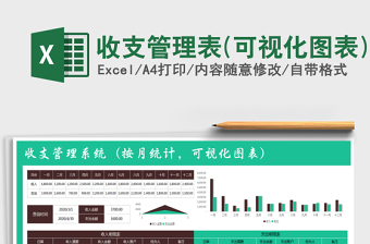 2021年收支管理表(可視化圖表)