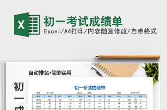 2021年初一考試成績(jī)單