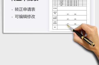 2021年新員工試用期轉(zhuǎn)正審批表