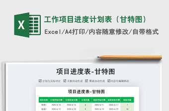 2021年工作項目進度計劃表（甘特圖）