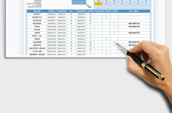 2021年工作計劃表-甘特圖-日歷