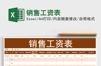 2021年銷售工資表