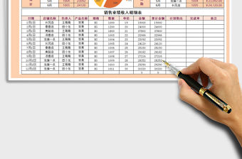 2021年銷售業績收入明細表（多項分類查詢）收支日記賬