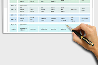 2021年减肥食谱表