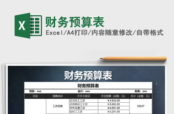 2021年財(cái)務(wù)預(yù)算表