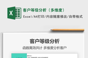 2021年客戶等級(jí)分析（多維度）