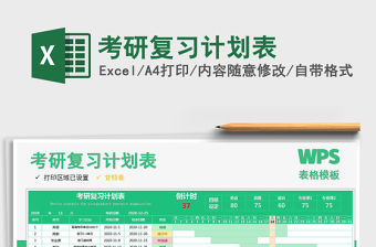 2021年考研復習計劃表