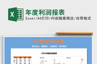 2021年年度利潤報表