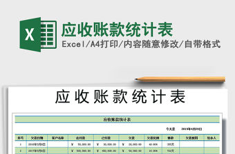 2021年應收賬款統計表