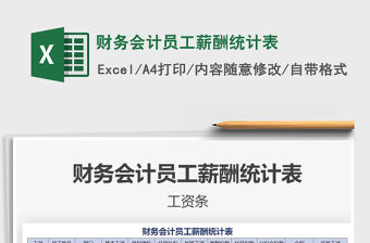 2021年財務會計員工薪酬統計表