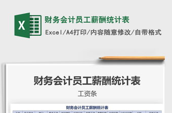 2021年財(cái)務(wù)會(huì)計(jì)員工薪酬統(tǒng)計(jì)表