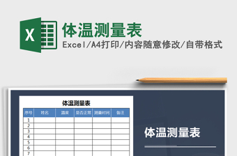 2021年體溫測量表