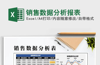 2021年銷售數據分析報表