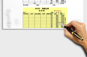 2021年送貨單模板