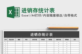 2021年進銷存統(tǒng)計表