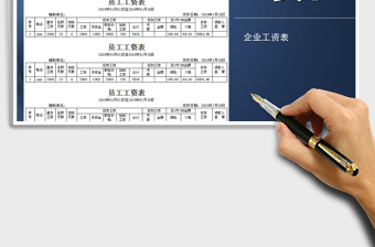 2021年員工工資條模板