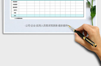 2021年實用人員需求預測表（精美可打印）