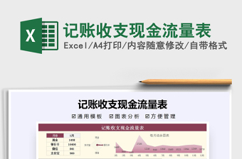 2021年記賬收支現(xiàn)金流量表