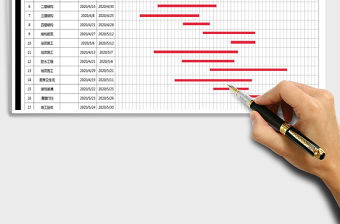 2021年施工項目進度表（橫道圖）