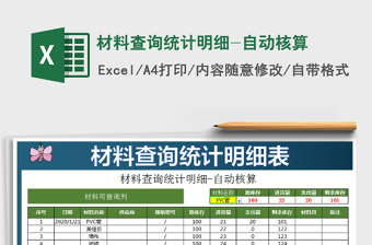 2022财务报表统计明细（自动核算）