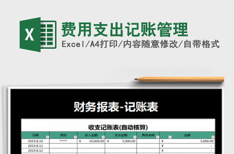 2021年費用支出記賬管理