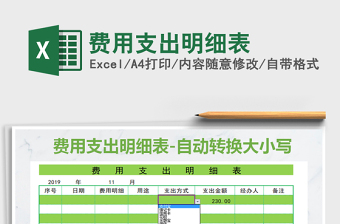 2021年費用支出明細表