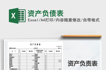 2021年資產(chǎn)負(fù)債表