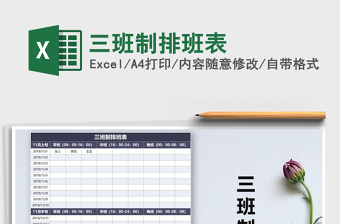 2021年三班制排班表