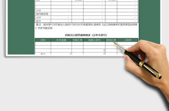 2021年進出口銷售收入確認表