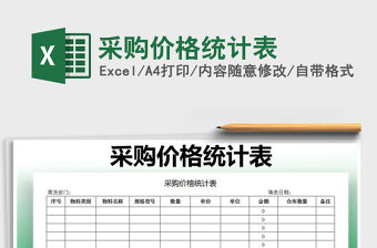 2021年采購(gòu)價(jià)格統(tǒng)計(jì)表