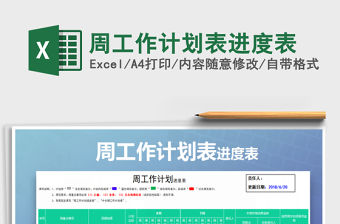 2022年度周工作進度表