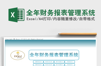2021年全年財務(wù)報表管理系統(tǒng)